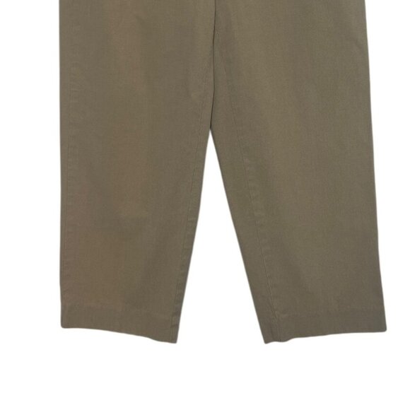 Talbots Petites Cropped Pants Womens 4P Beige Stretch - Picture 4 of 8